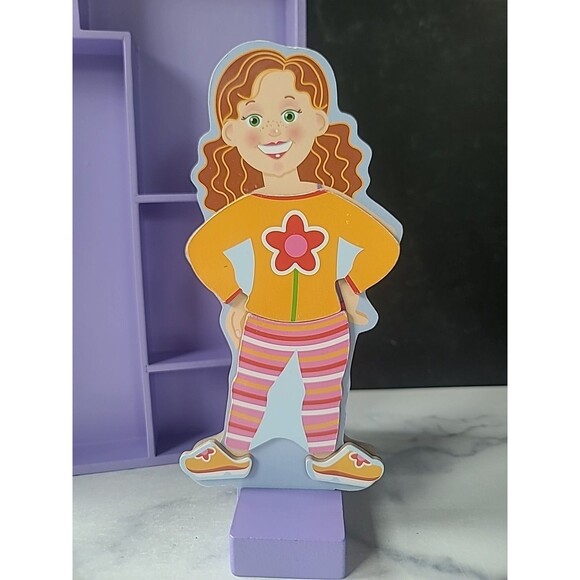Melissa & Doug MAGGIE LEIGH Wooden Dress Up Puzzle Toy Magnetic Ages 3 And Up - Picture 4 of 10